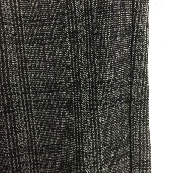 Dressbarn Grey Plaid Dress Pants Womens Plus 14W Straight Leg Office Trousers - Picture 3 of 11